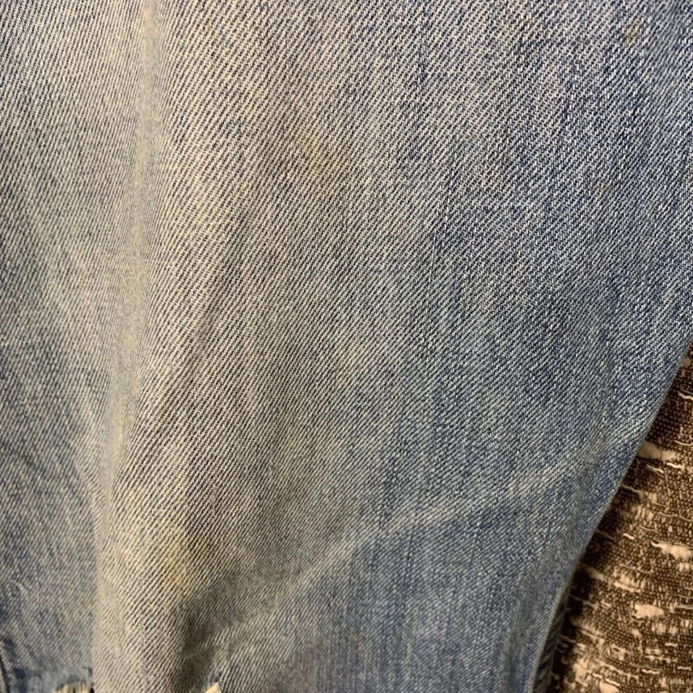 Polo Ralph Lauren Distressed Classic Fit Jeans Blue Denim 39x30 Mens Frayed